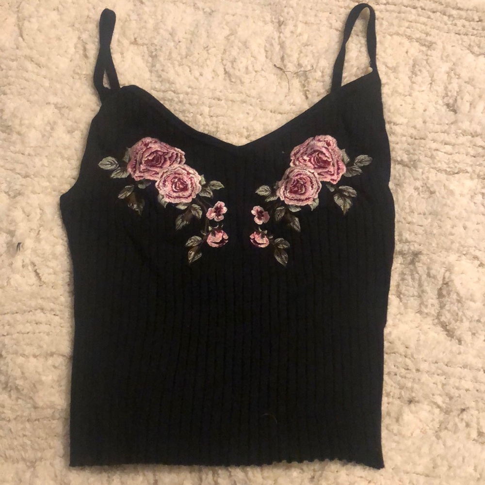 KENDALL & KYLIE embroidered camisole